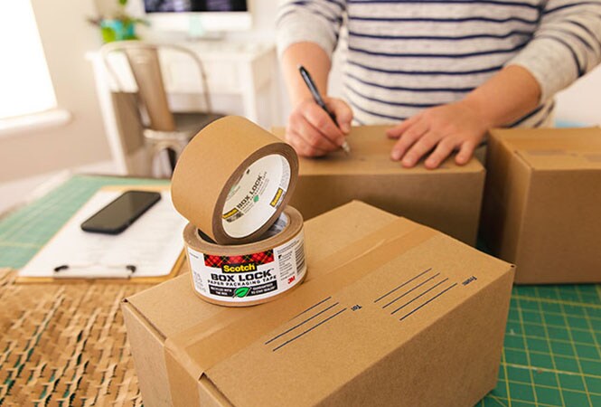 Scotch™ Verpackungsmaterial auf Papierbasis im Einsatz
